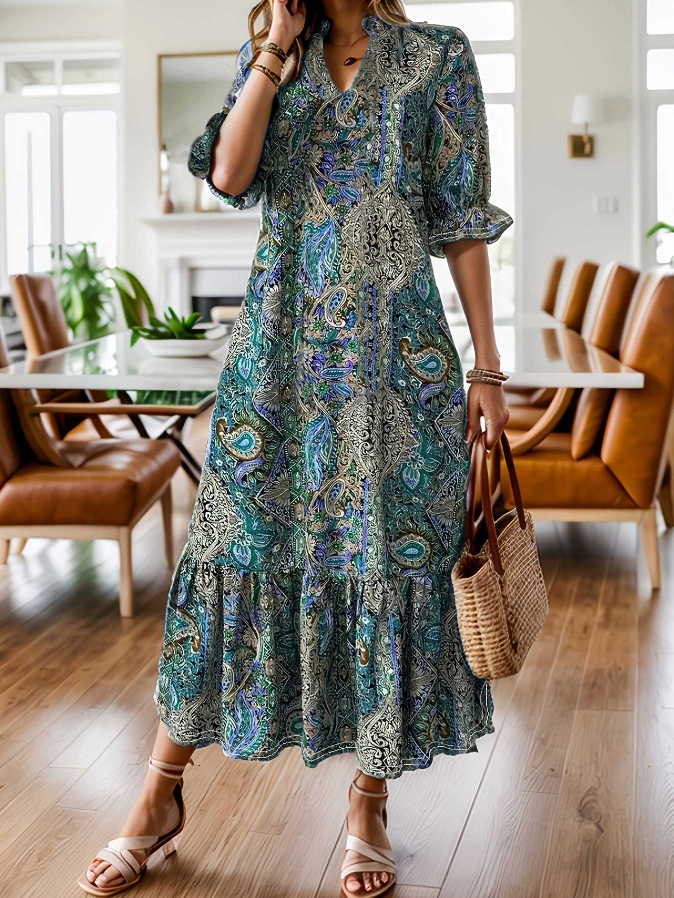 Attractive Casual Comfortable Women's Printed Fashion Dress