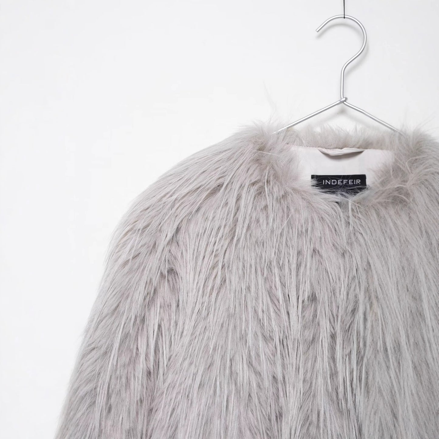 Women's Fashion Casual Polo Collar Faux Fur Jackets