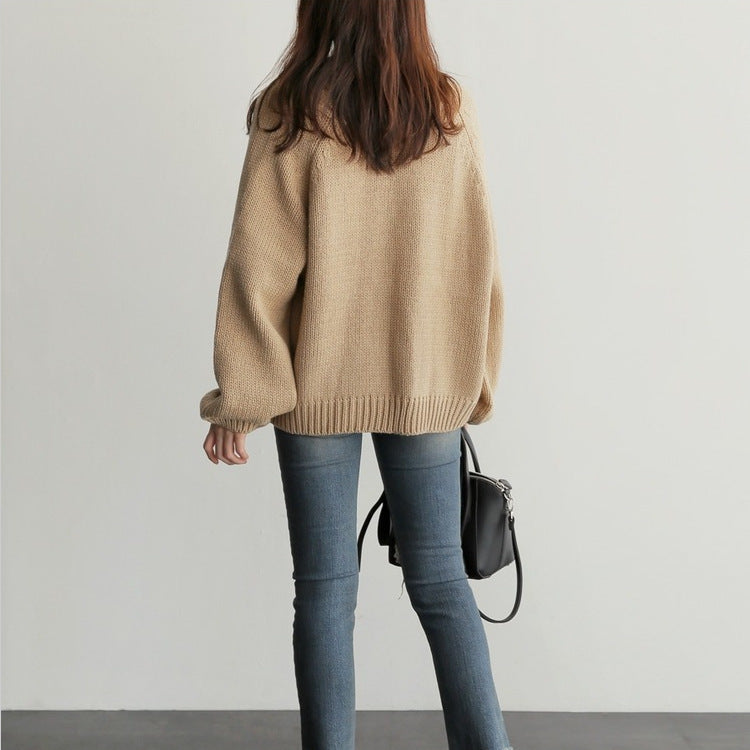 Beautiful Women's Korean Style Loose Casual Sweater