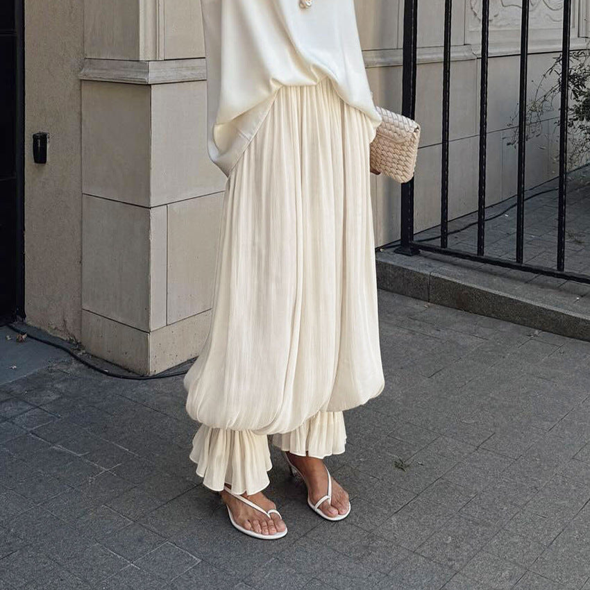 Women's Banded Design Graceful Fashionable Elegant Casual Pants