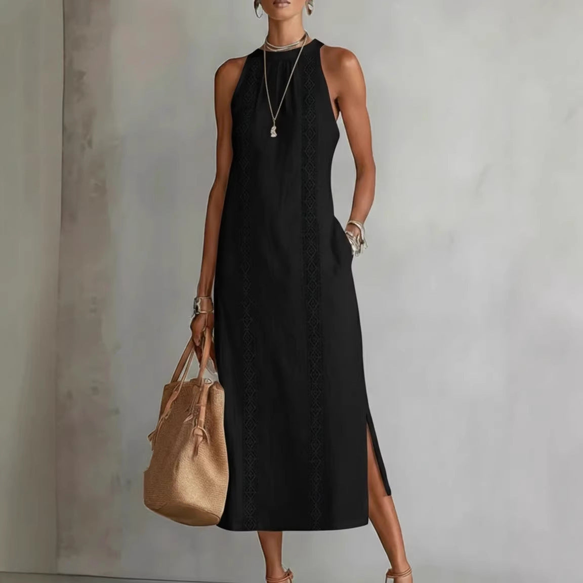 Women's Solid Color Loose Long Shirt Fashion Dress