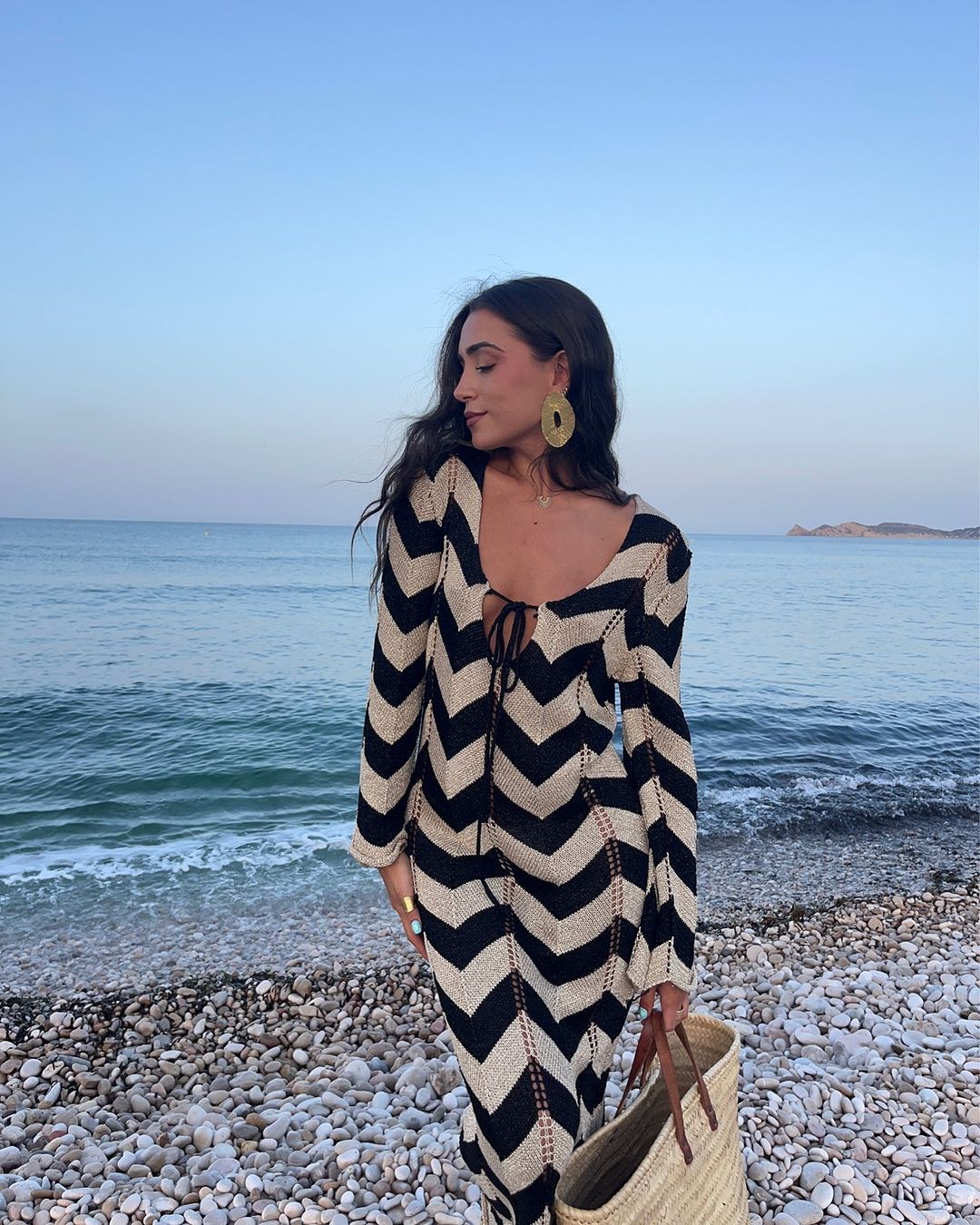 Autumn Double-sided Beach Dress Cutout Sexy Dresses