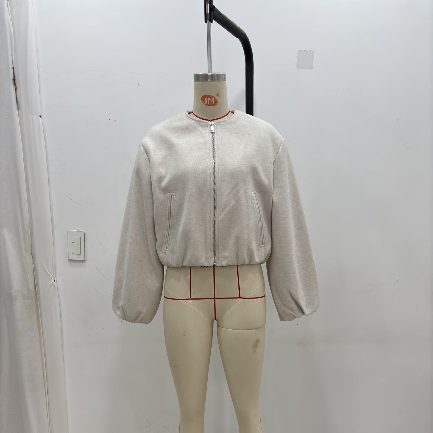 Women's Versatile Round Neck Soft Bomber Jackets