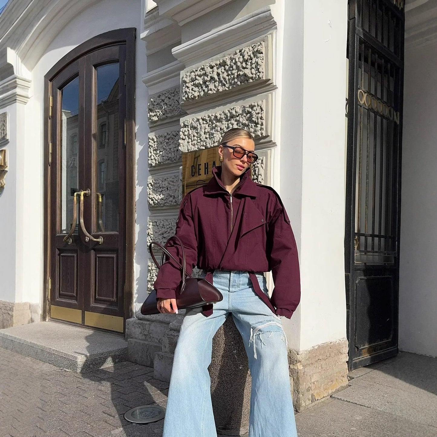 Women's Popular Fashion Casual Double Collar Jackets