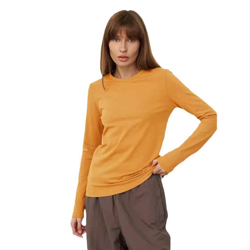 Women's Spring Fashion Rest Commute Pullover Round Blouses