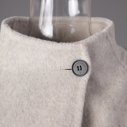 Women's Collar Design Sense Idle Double-sided Woolen Temperament Coats