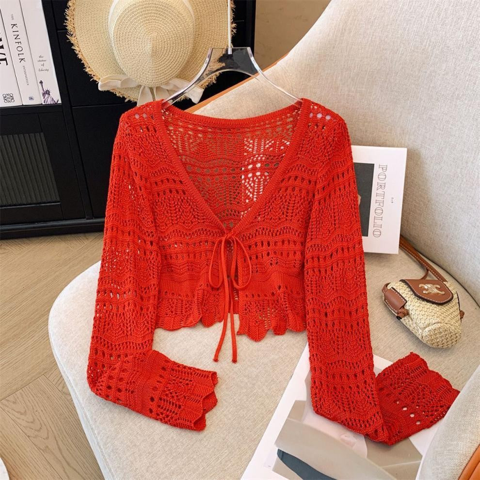 Women's Fresh Thin Slimming Long Sleeves Youthful Smock French Style Design Shorts