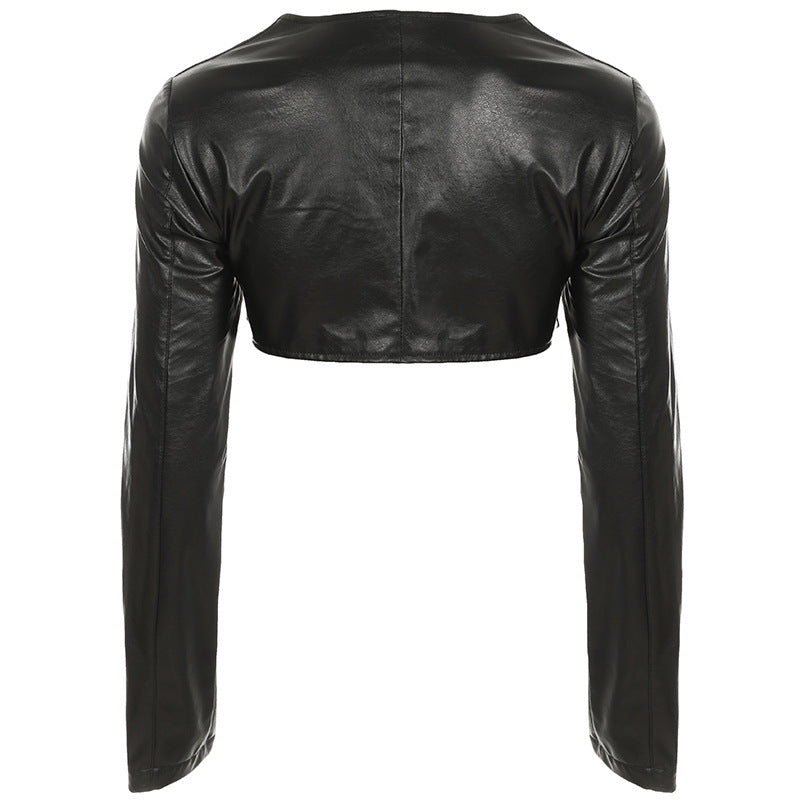 Women's Rivet Stitching Button Long Sleeve Ultra Sexy Jackets