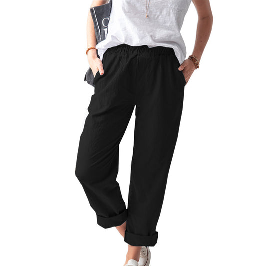 Women's Attractive Summer Casual Elastic Trousers Pants