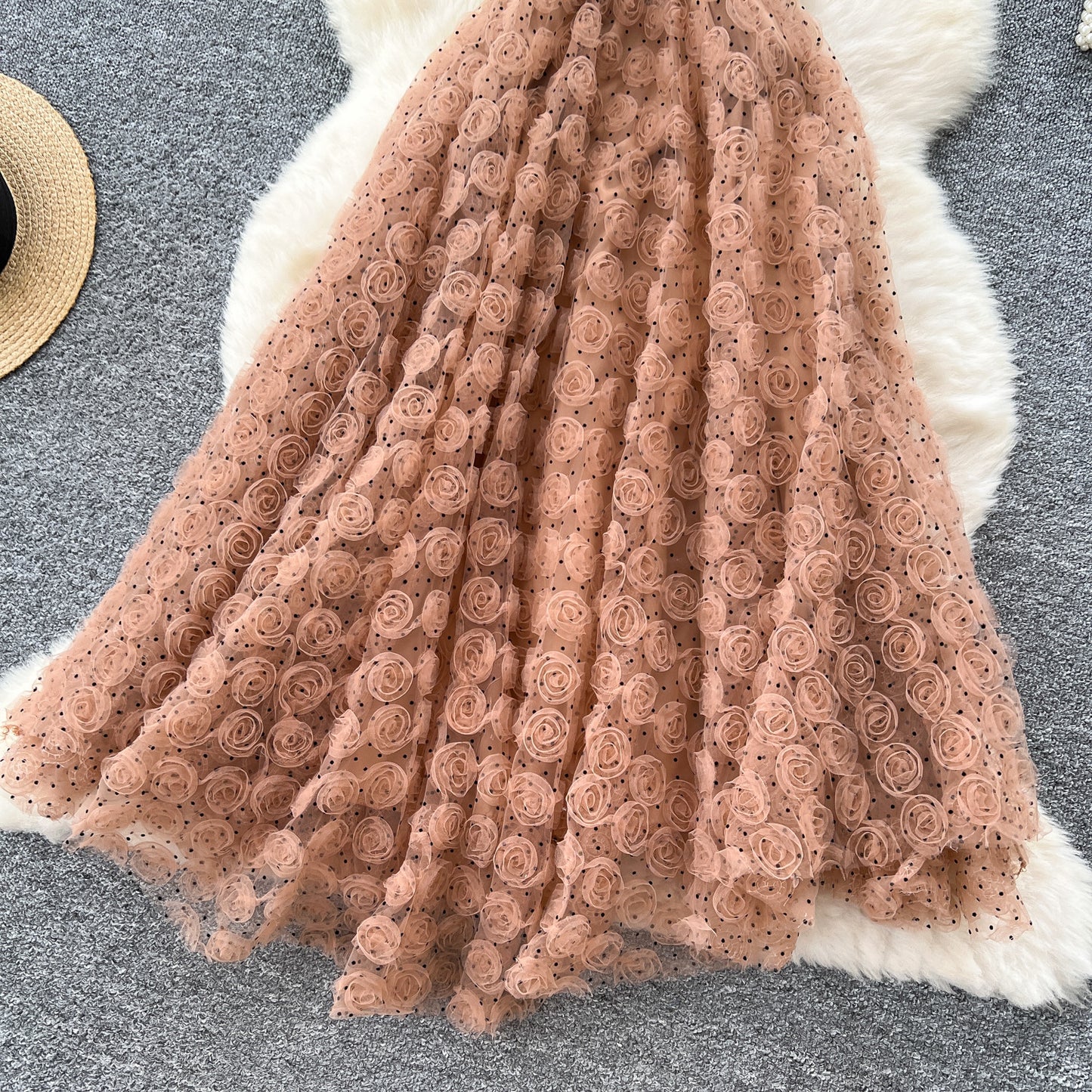 Women's Dress Summer Light Waist Slimming Three-dimensional Dresses