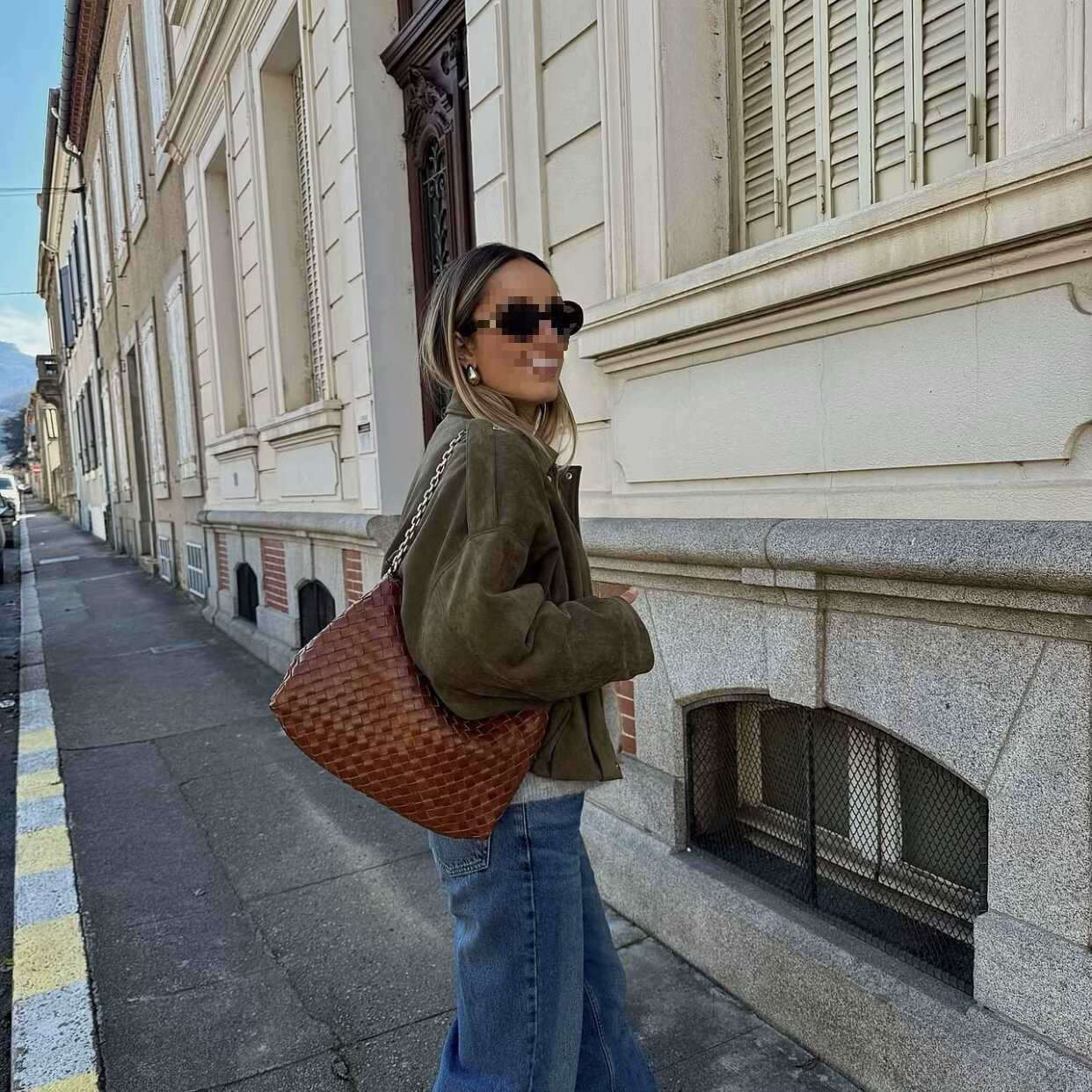 Women's Bomber Simple Textured Long Sleeve Suede Jackets