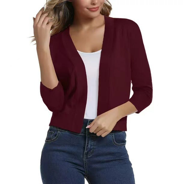 Beautiful Women's Elegant Simple Versatile Knitted Shorts