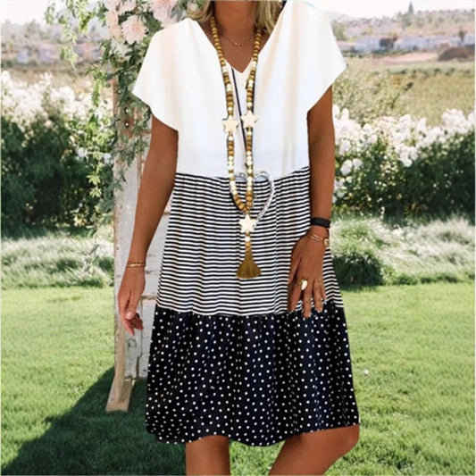 Women's Fashion Digital Printed Sleeve Dress For Dresses