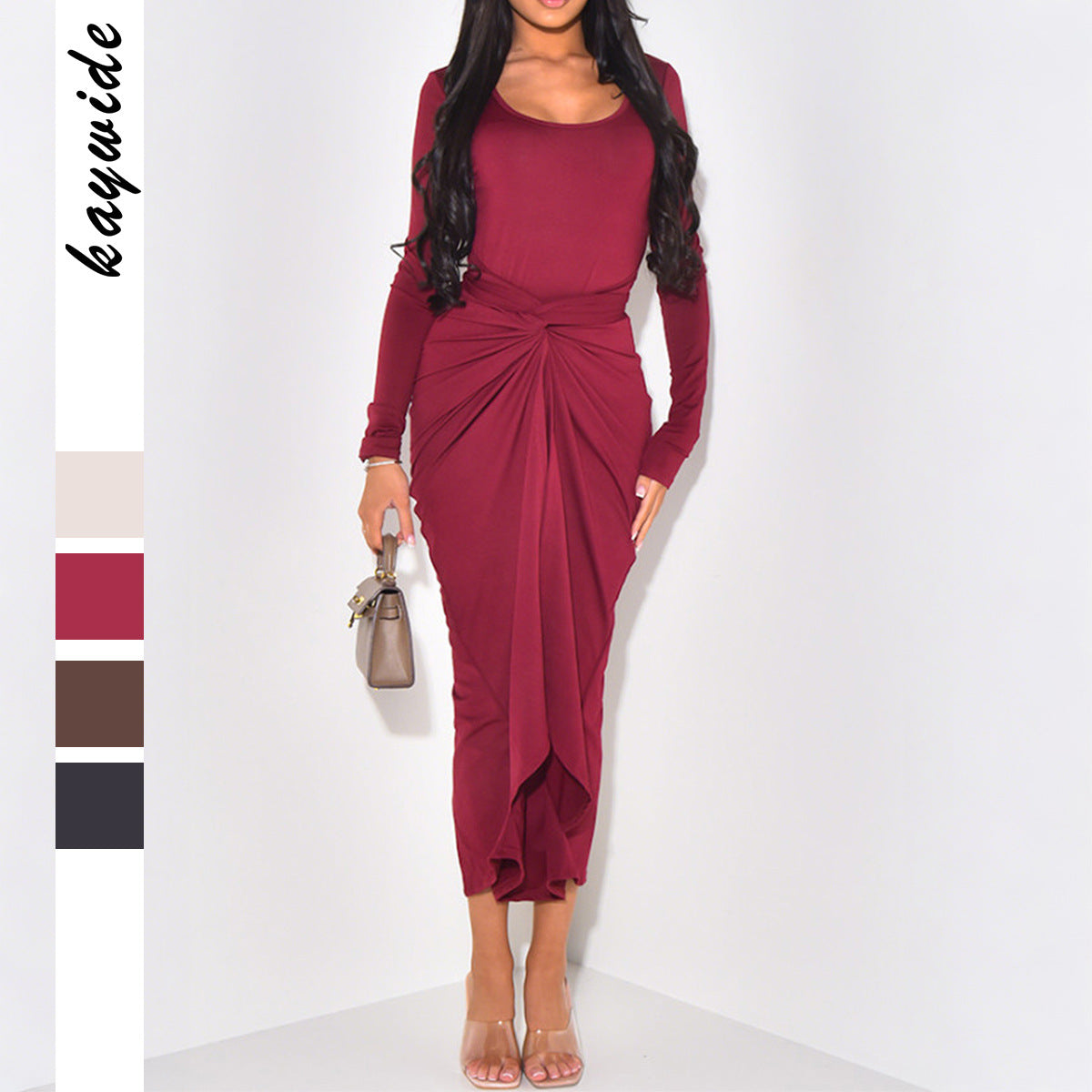 Women's Elegant High Sense Maxi Winter Dress