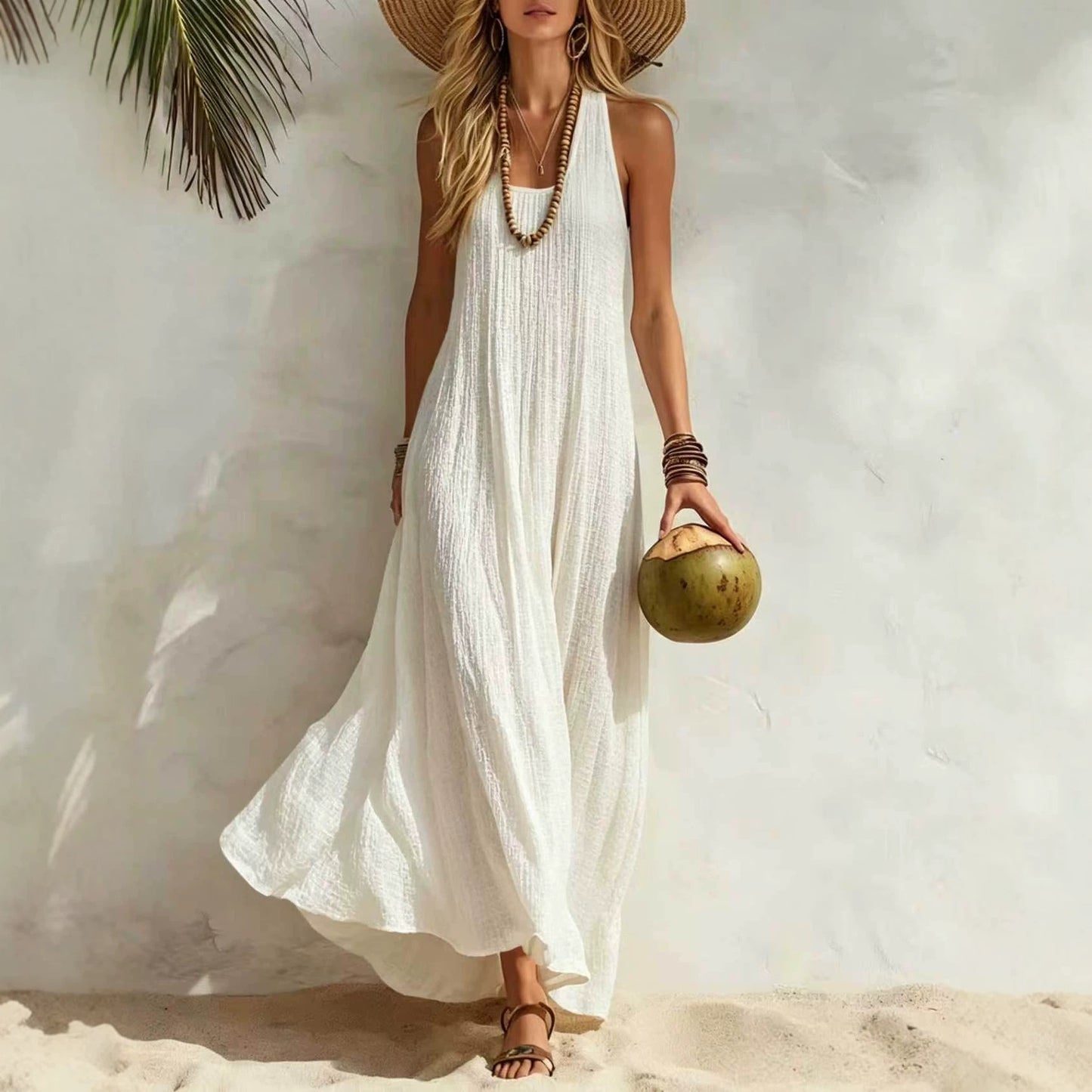 Women's Summer Seaside Vacation Style Loose Vests