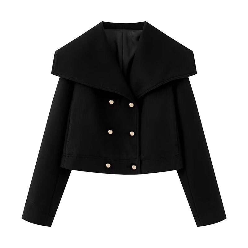 Women's Autumn Street Fashion Casual Woolen Coats