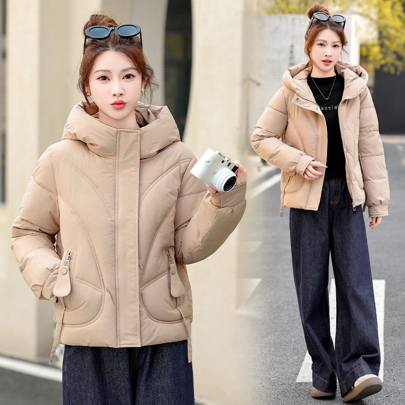 Women's Down Winter Loose Graceful Thickened Hoodie Coats