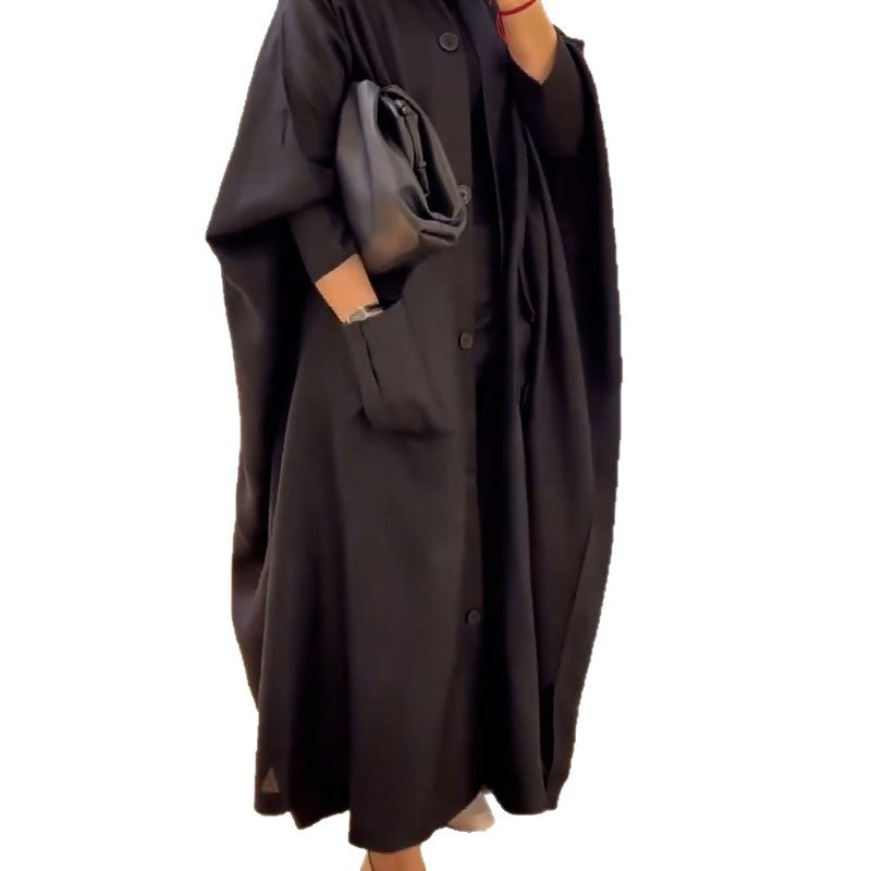 Women's Autumn Design Bat Loose Large Long Coats