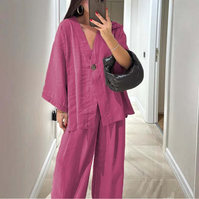 Charming Classy Women's Loose-fitting Wide Leg Tops