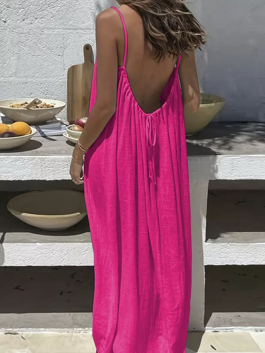 Comfortable Graceful Classic Slouchy Women's Strap Dress