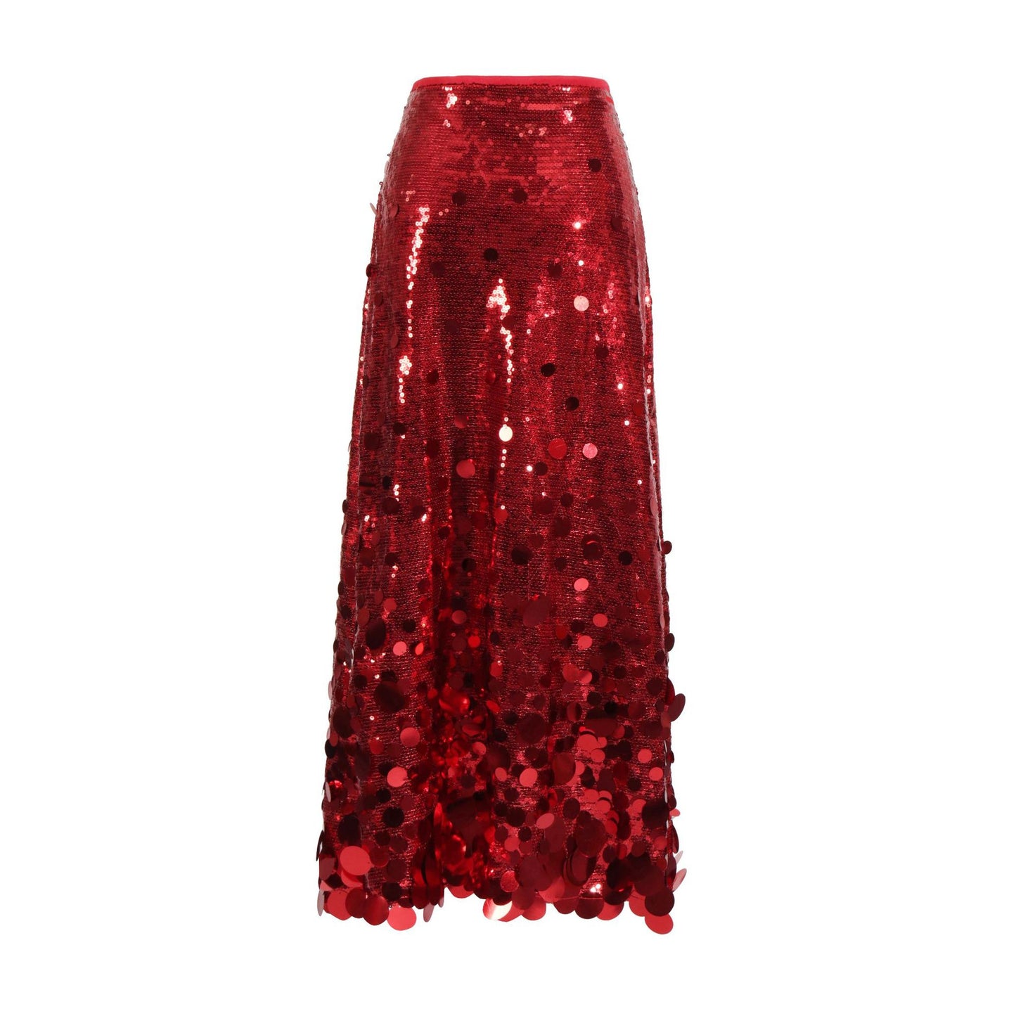 Women's Summer Stitching Sequined High Waist Dress Skirts
