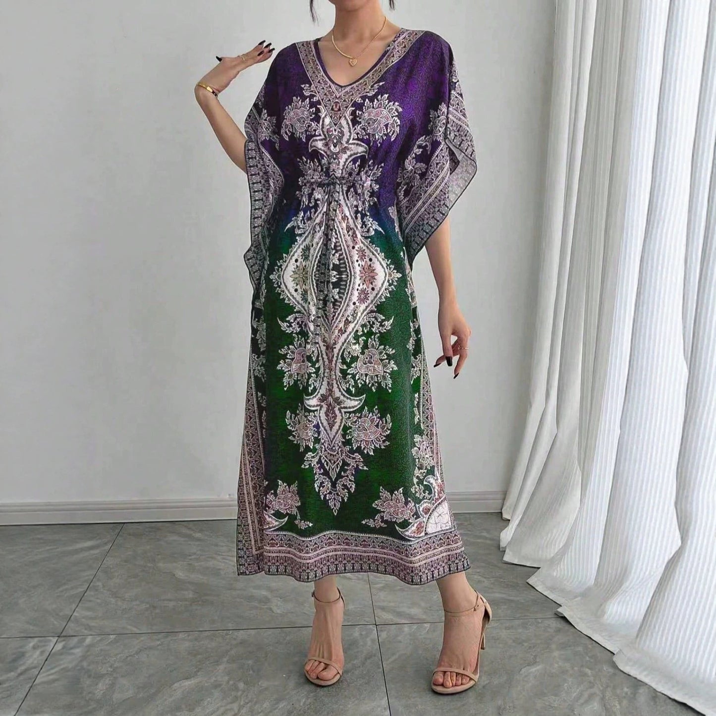 Bohemian Traditional Style Loose Breathable Casual Open Shorts