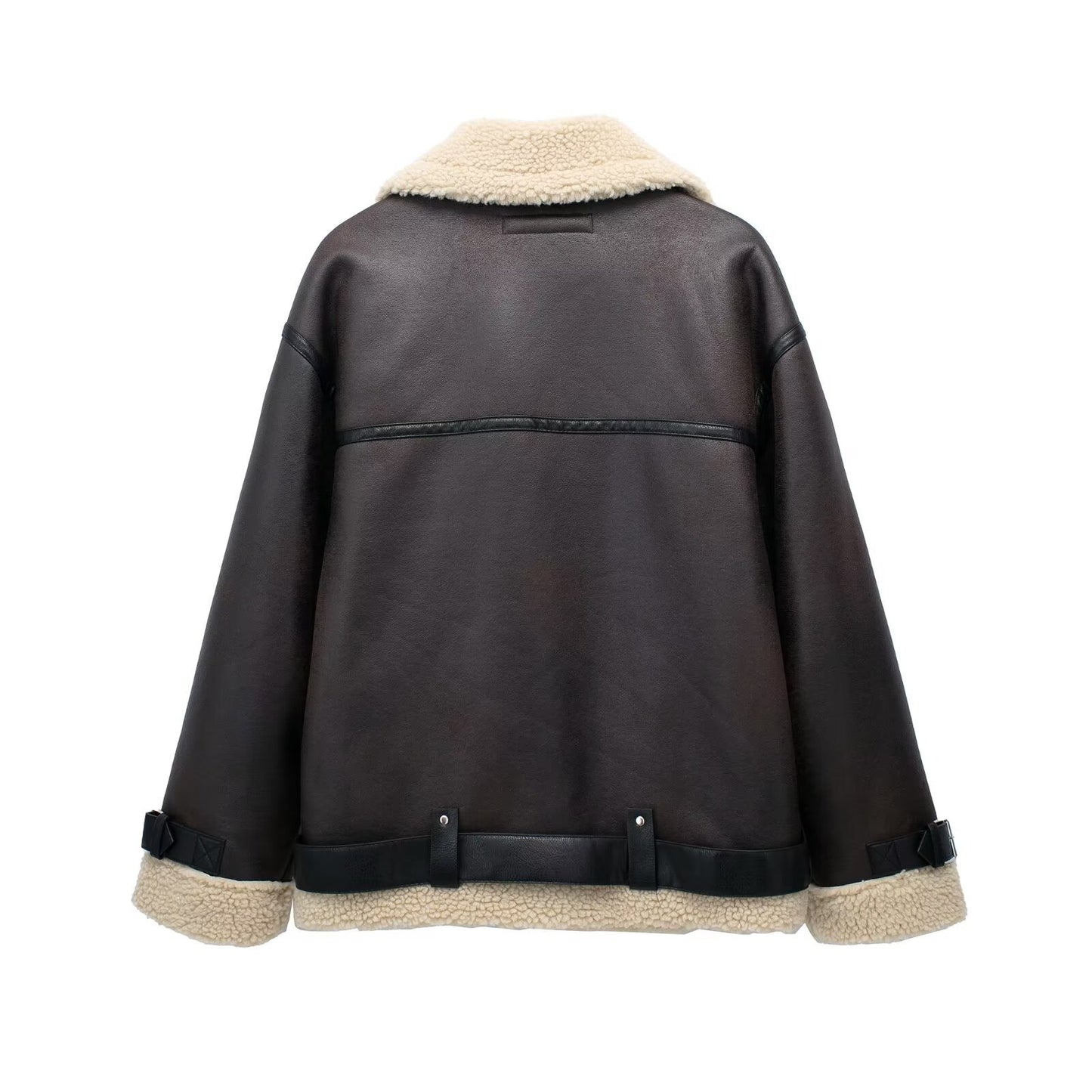 Women's With Belt Double-sided Lapel Lined Coats