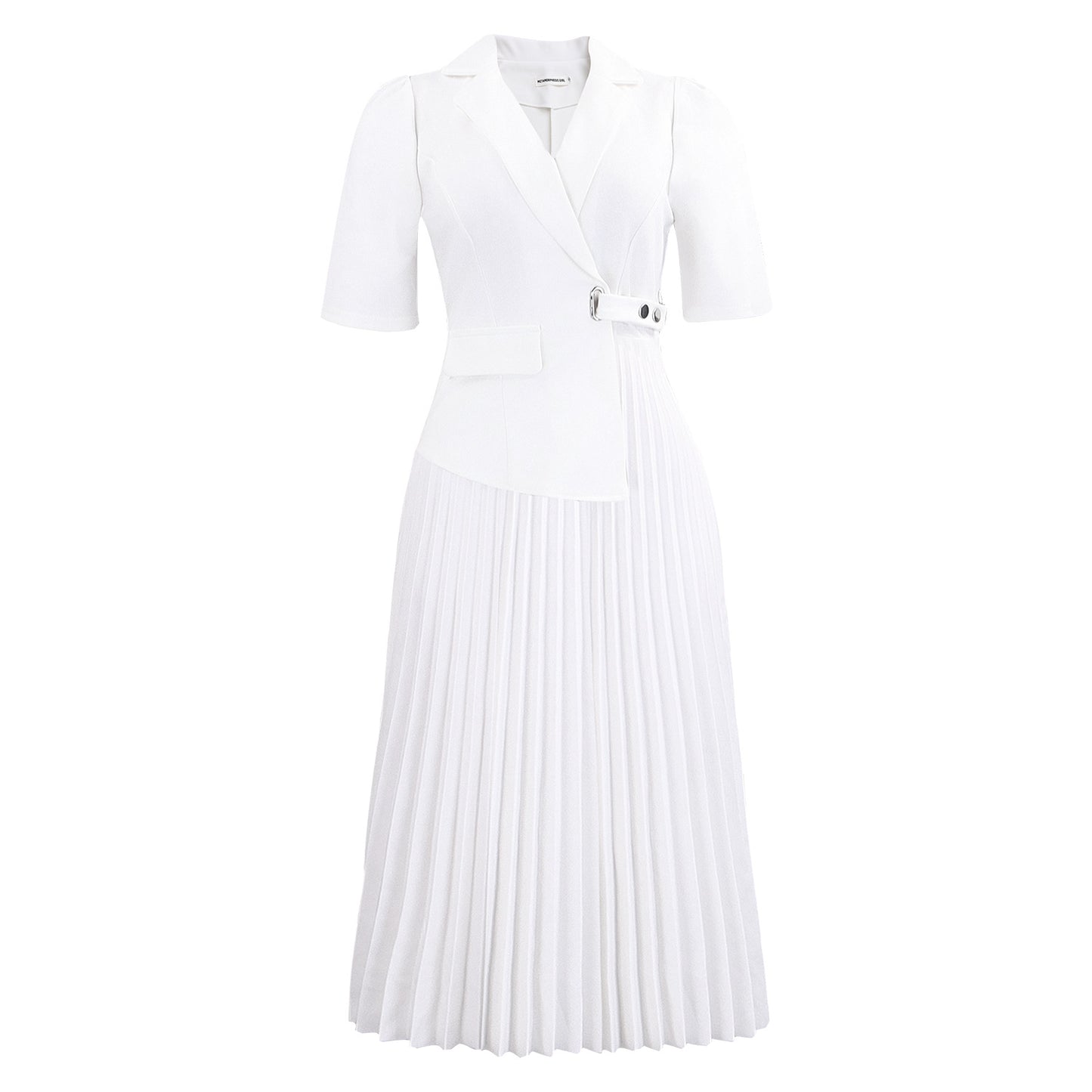 Summer Graceful Fashionable Elegant Half Sleeve Collar Dress
