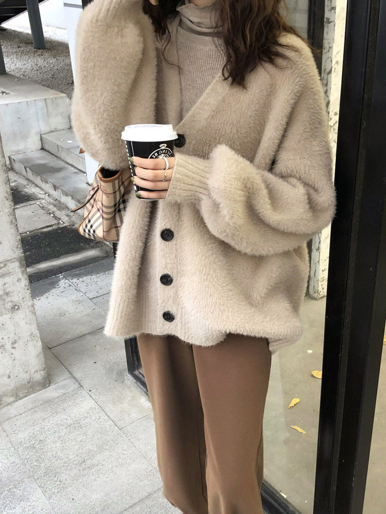 Women's Loose Casual Inner Match Long Sleeve Cardigans