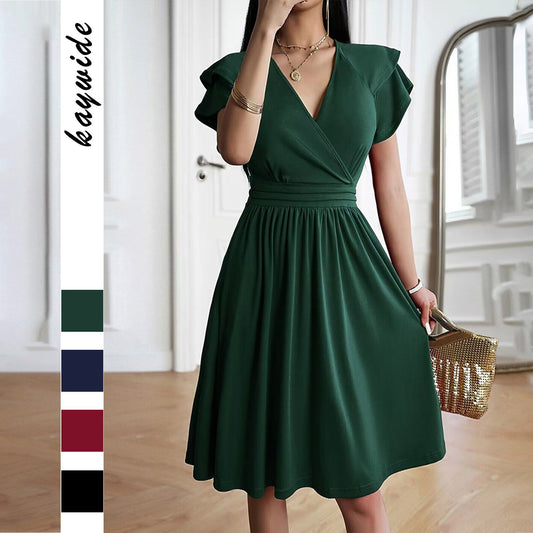 Early Autumn Summer Vacation Seaside Retro Temperament Elegant Dress