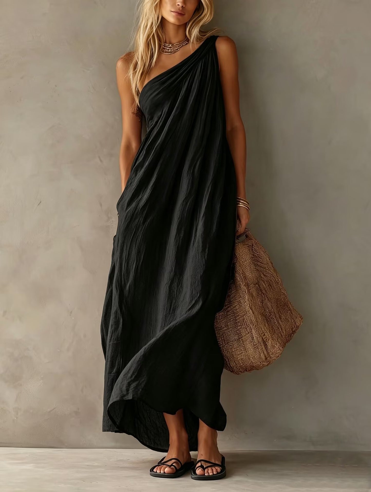 Women's Summer Fashion Elegant Sleeveless Exquisite Long Clothing