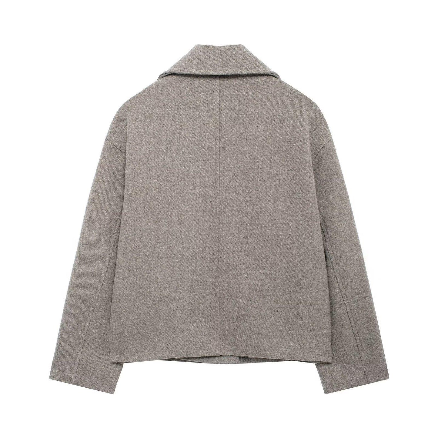 Women's Autumn Double Breasted Wool Overcoat Thick Coats