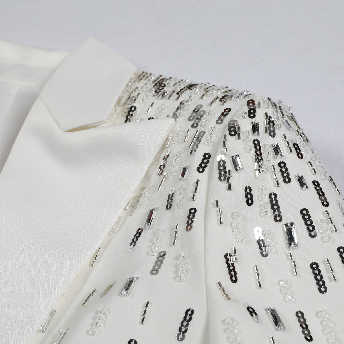 Women's Beads Rhinestones Waist Slimming Quality Business Blazers