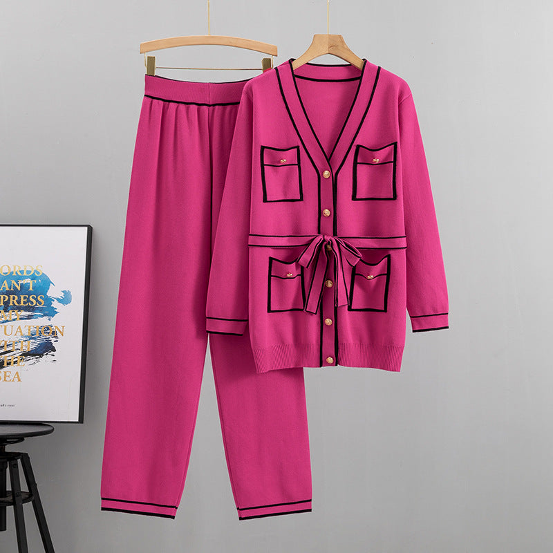 Women's Mid-length Knitted Autumn Temperament Leisure Fashion Pants