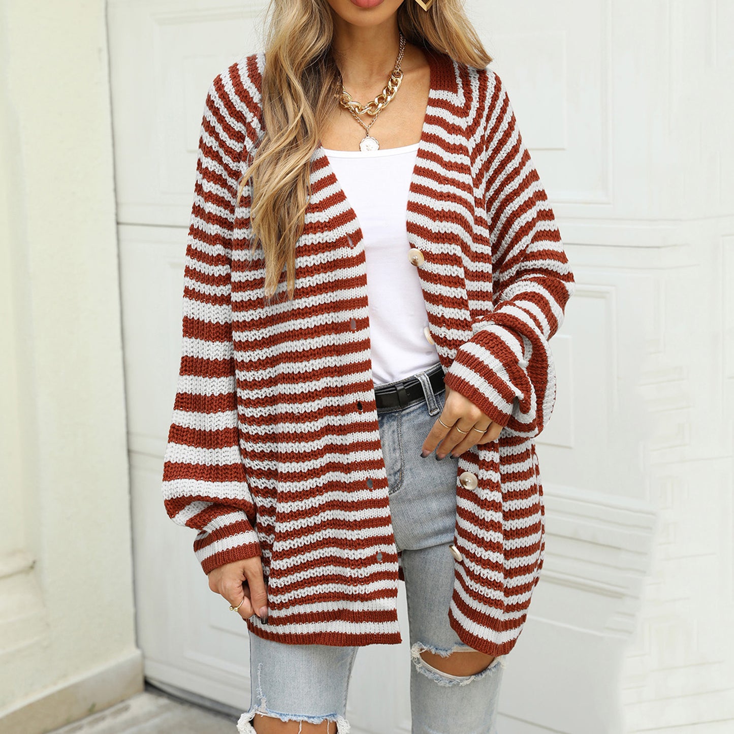 Women's Autumn Street Hipster Regular Turtleneck Loose Pullover Sweaters