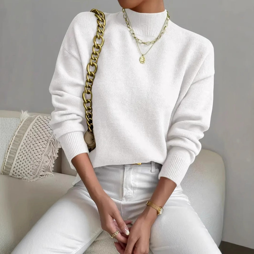 Women's Casual Comfortable Elegant Pullover Knitted Temperament Sweaters