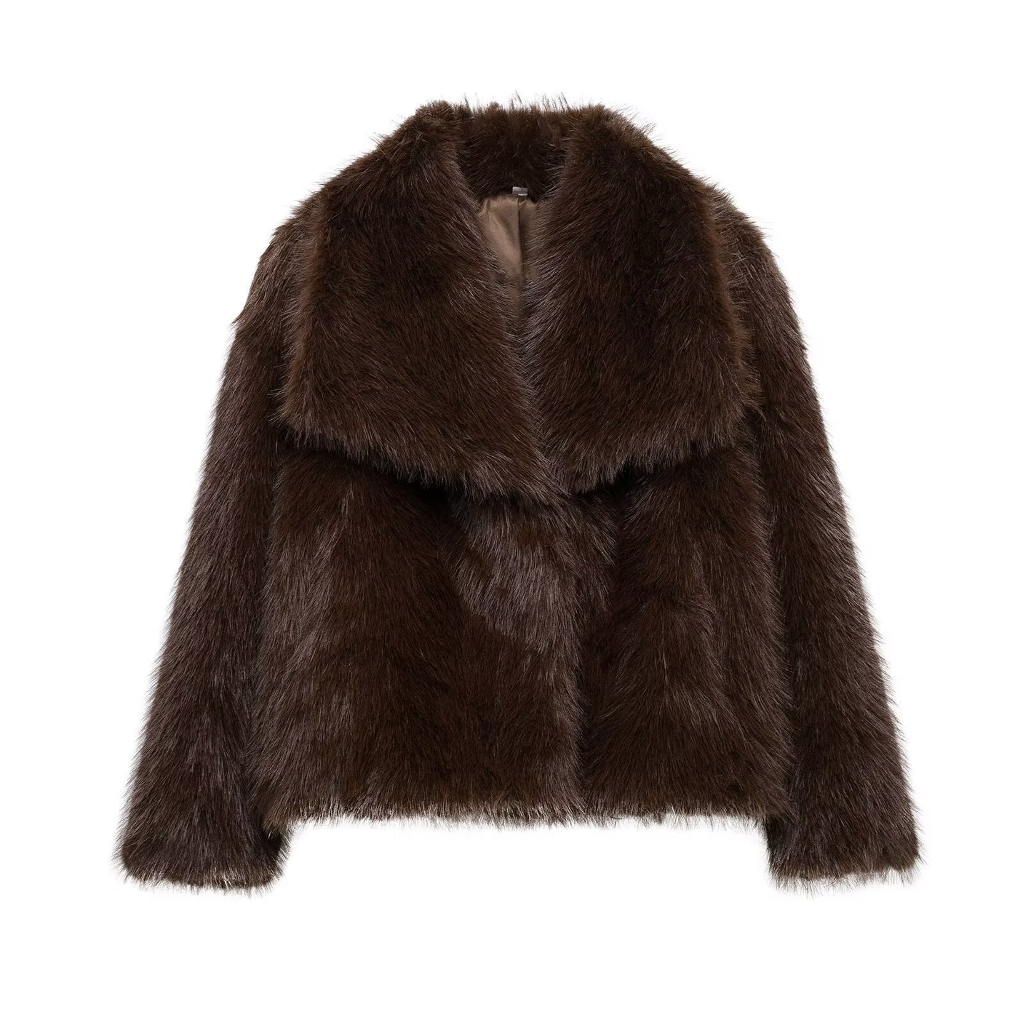 Women's Winter Fashionable Elegant Artificial Fur Coats