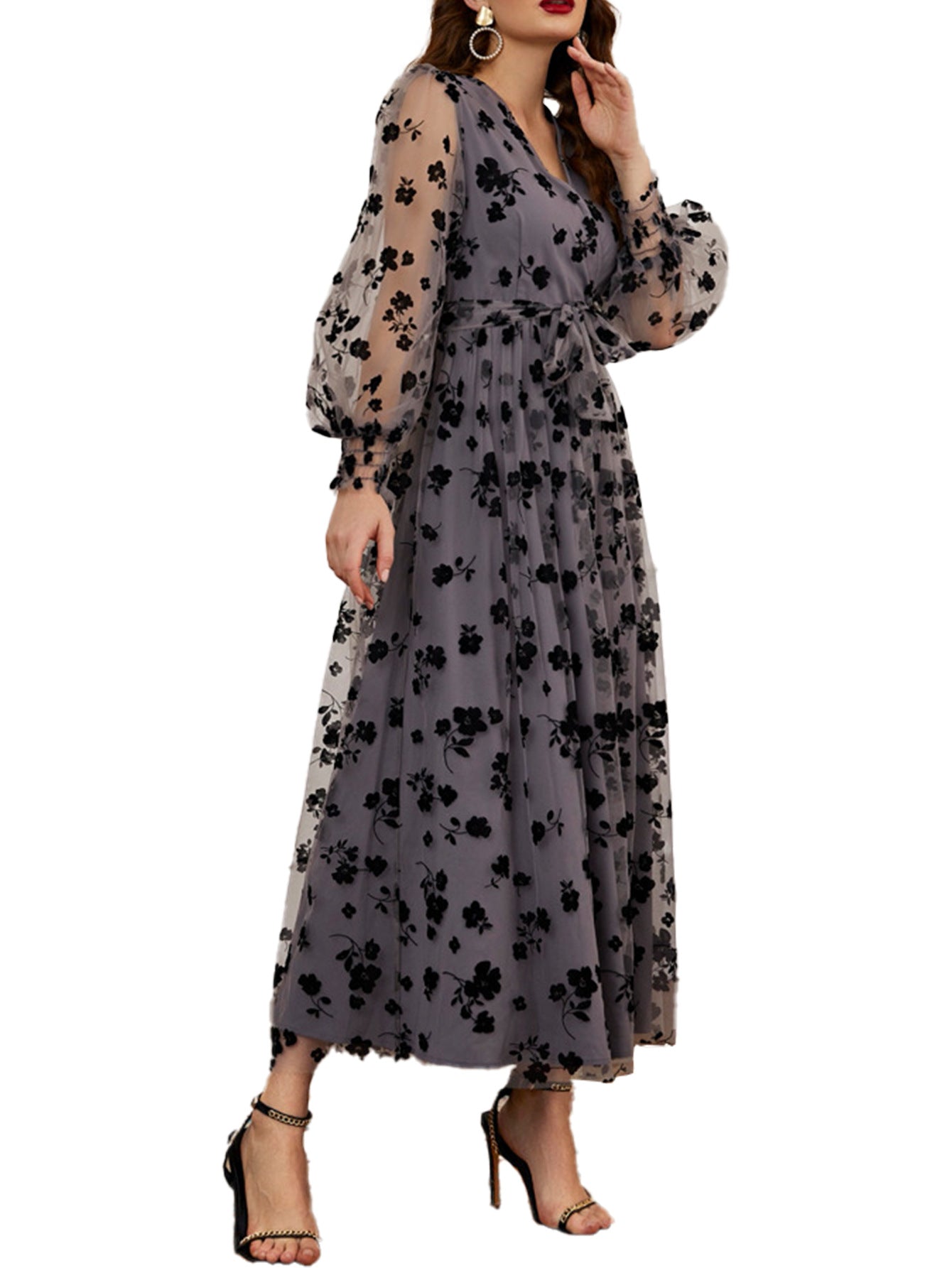 Women's Dress Long Sleeve Autumn Embroidered Retro Dresses