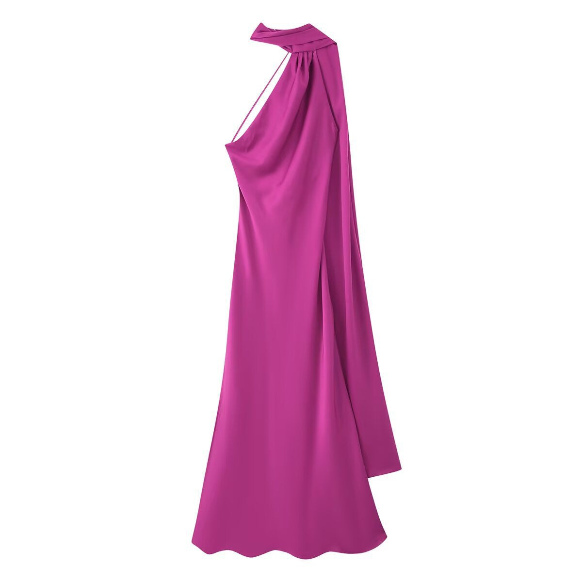 Women's Elegant Slightly Mature Backless Ribbon Halter Dresses