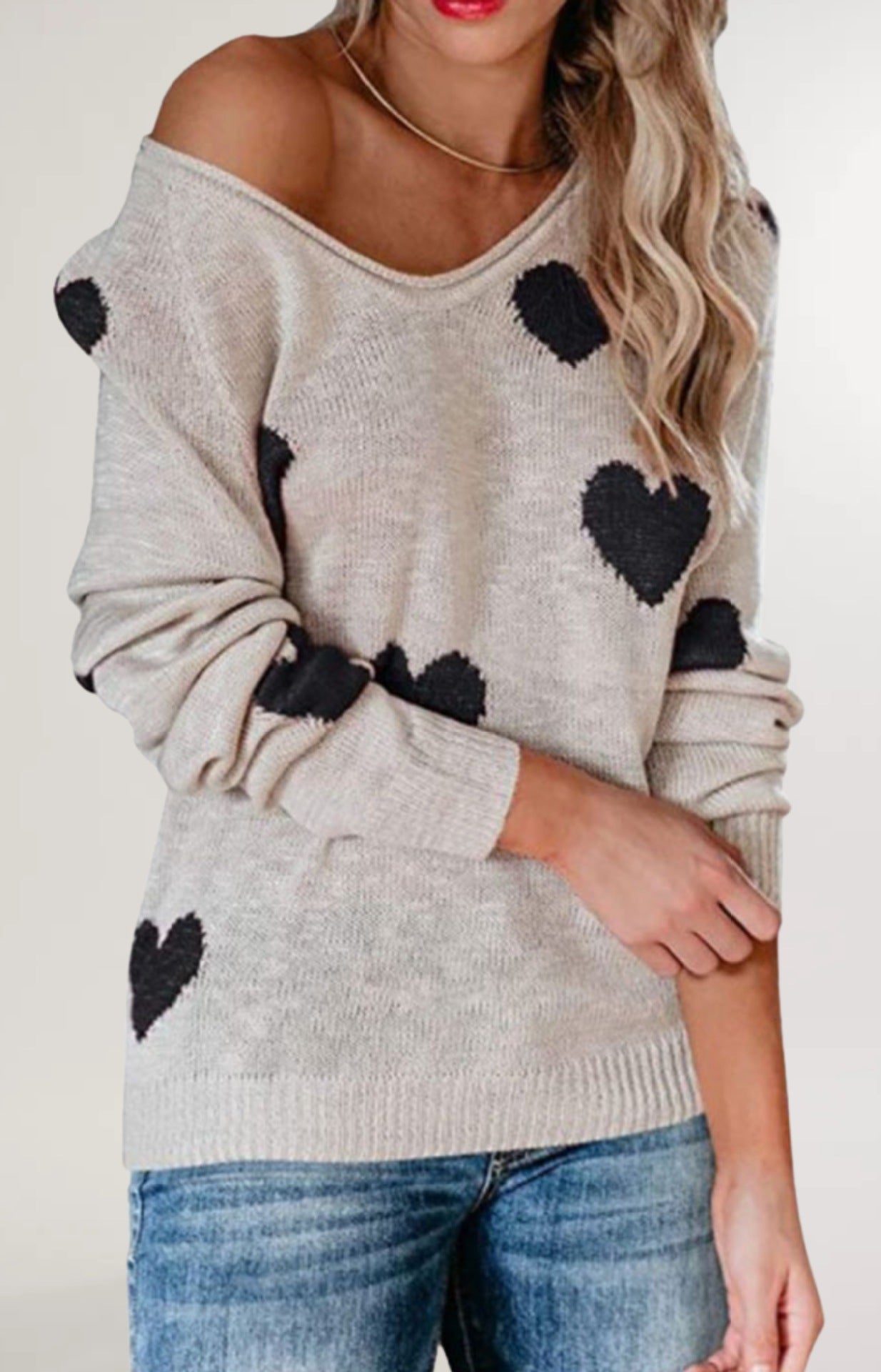 Women's Loose Love Valentine's Day Pullover Sweaters