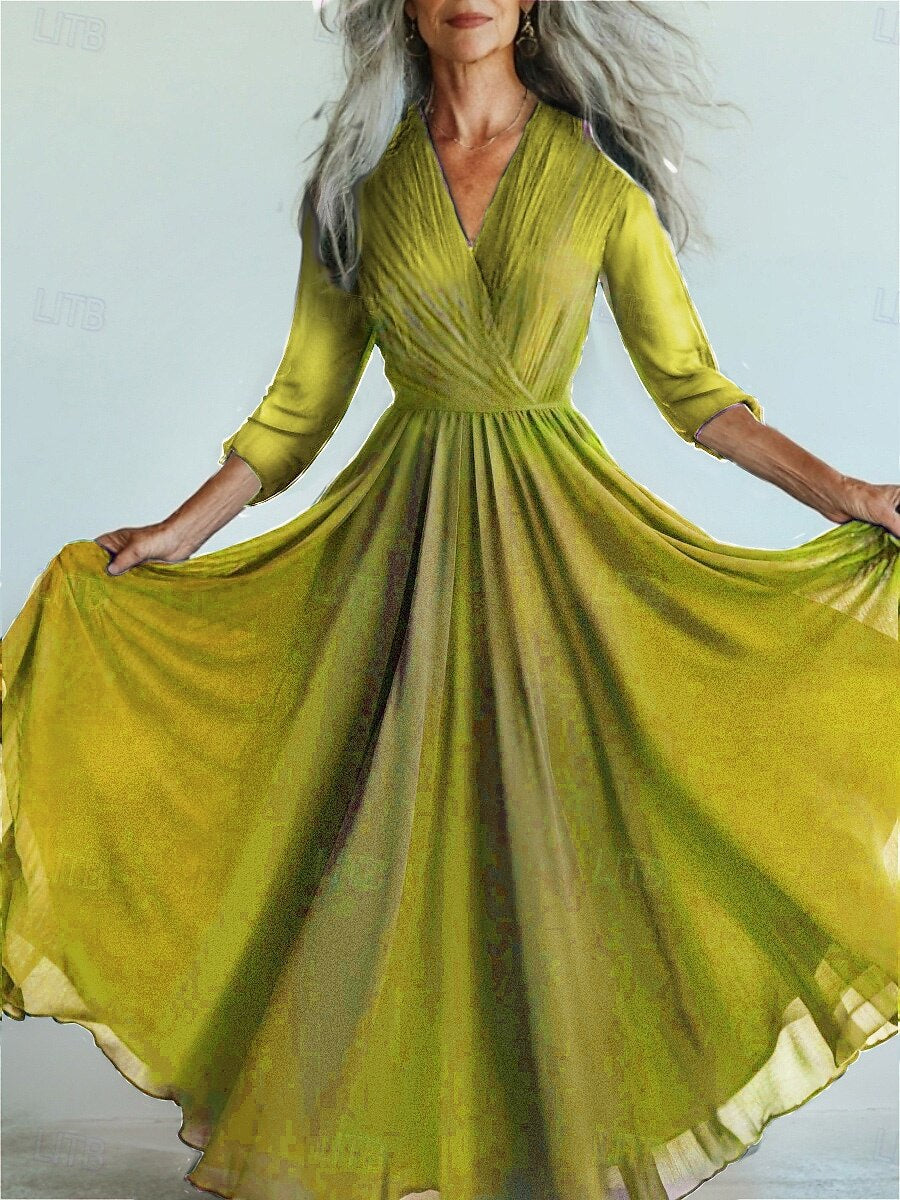 Long Sleeve Dress Bohemian Vacation Style Dresses