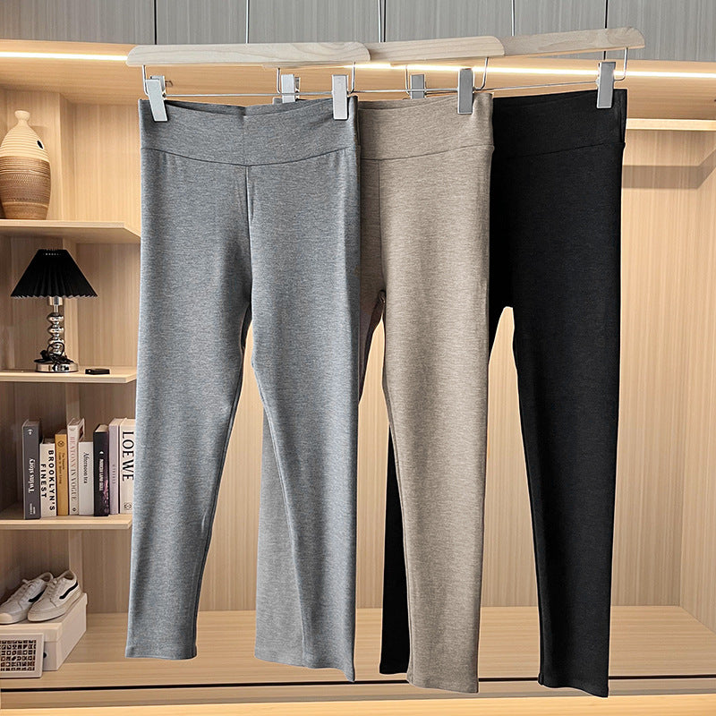 Women's Soft Huang Golden Goat Rong Fabric Pants