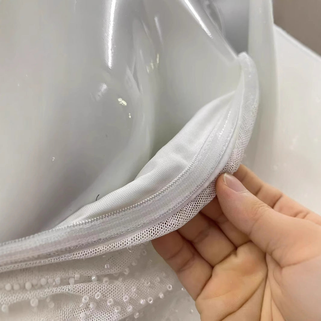 Women's Sexy Sleeveless Tube Slim Fit Shiny Dress