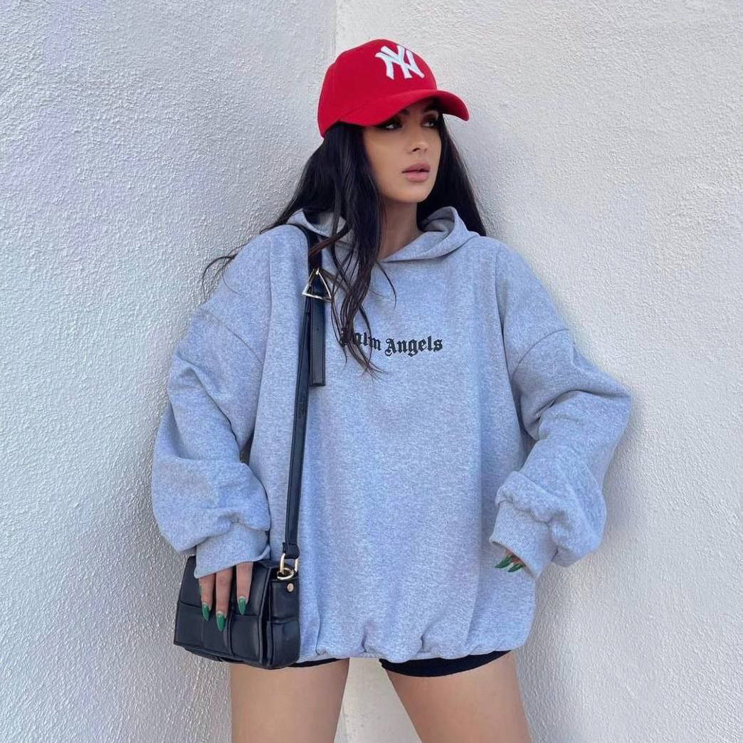 Printed Hoodie Loose Design Multicolor Idle Sweaters