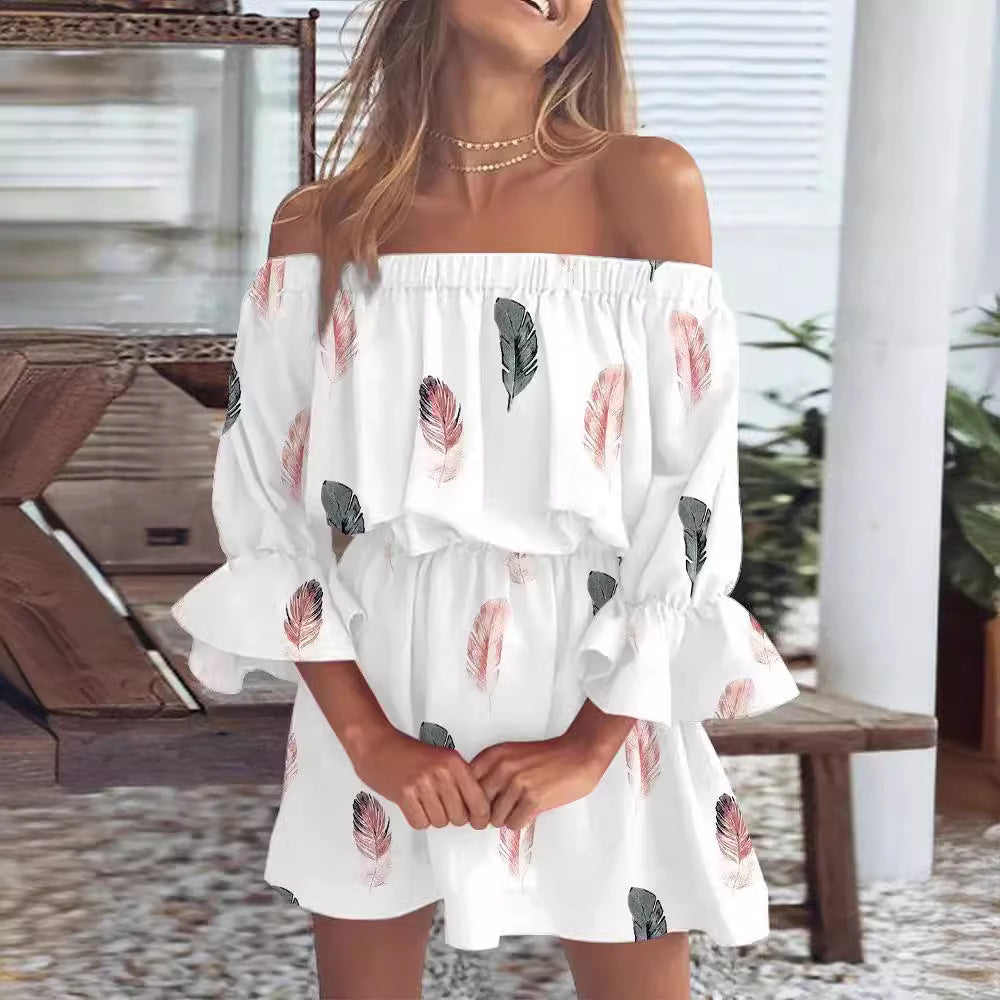 Unique Trendy Women's Sexy Fashion Printed Dress