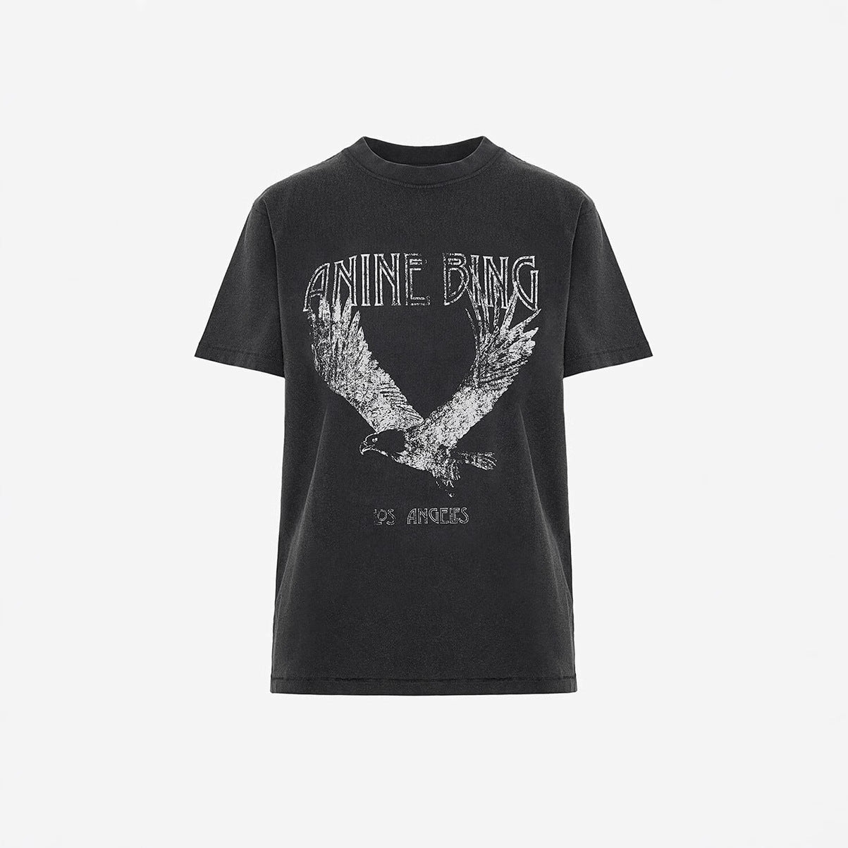 Women's American Niche Eagle Print Fried Snowflake Color Wash Blouses