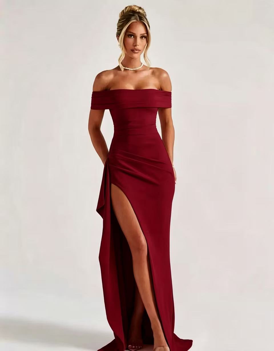 Women's Spring Sexy Elegant Party Split Dress