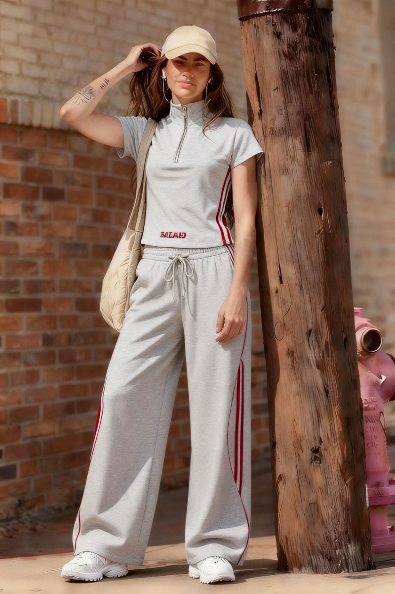 Trendy Women's Short-sleeved Sports For Two-piece Fashion Casual Suit