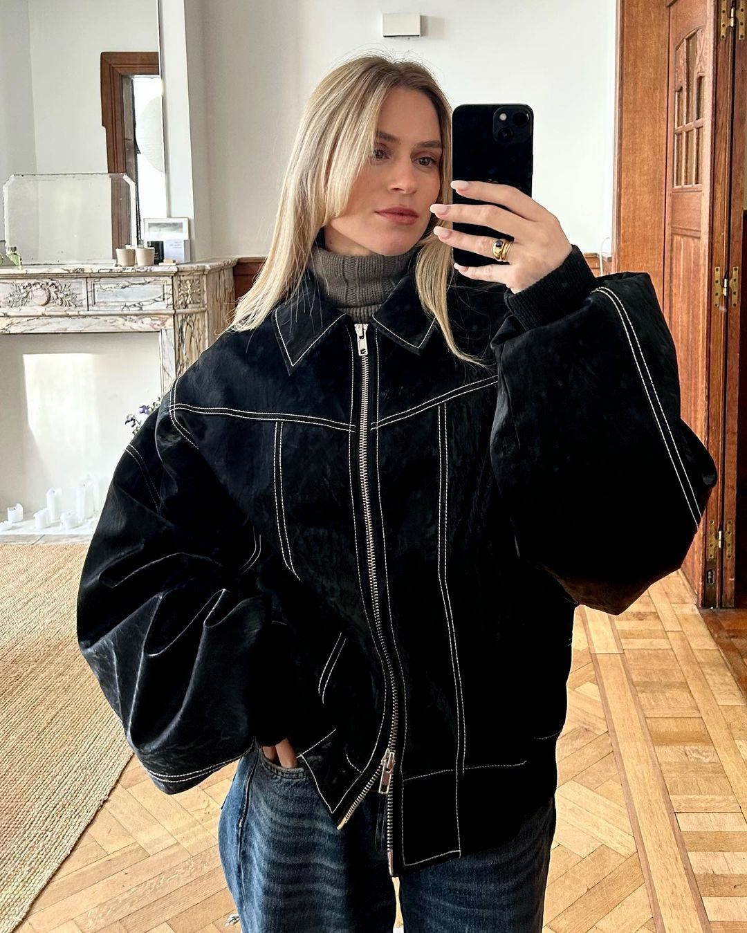 Women's Fashion Loose-fitting Long Sleeves Retro American Jackets