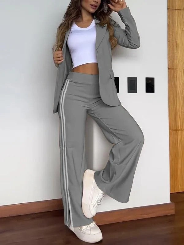 Classy New Casual Polo Collar Two-piece Suits